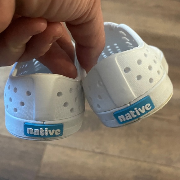Native Jefferson white Toddler Shoes Size 4 - Picture 5 of 8
